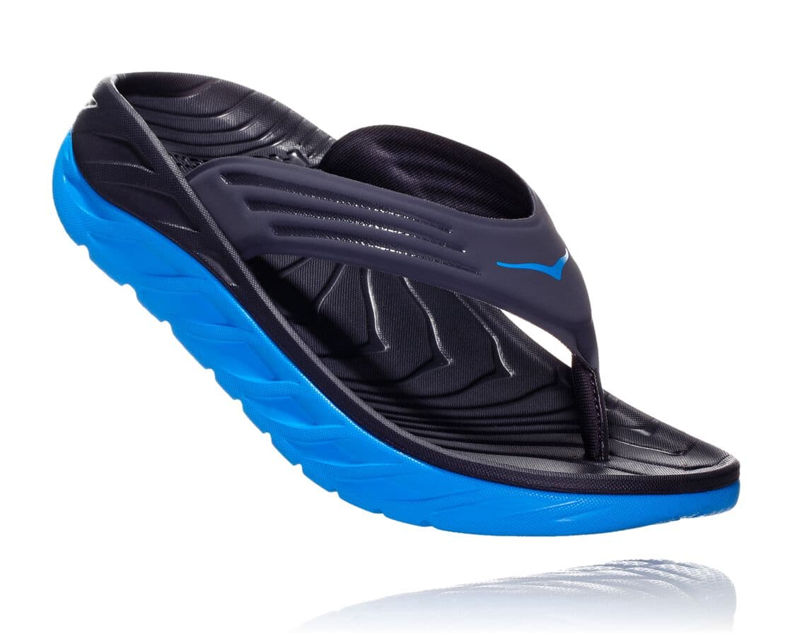 Hoka One One Ora Recovery Flip Herren Erholungssandalen Blau | (DE-8629OHUMX)